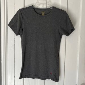 Polo by Ralph Lauren Men's Short-Sleeve Crew Tee - Charcoal with Red Pony